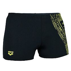 ARENA Pánske boxerkové plavky čierno-žlté čierna XL