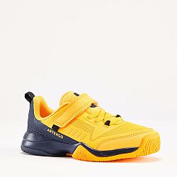 ARTENGO Detská obuv na tenis TS500 Fast suchý zips Sunfire žltá 31