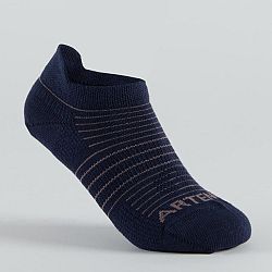 ARTENGO Detské nízke ponožky na tenis RS 160 3 páry tmavomodré 35-38