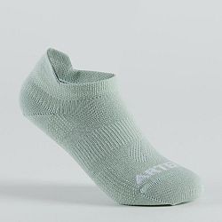ARTENGO Detské nízke ponožky na tenis RS 160 3 páry zelené, biele a béžové zelená 31-34