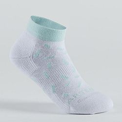 ARTENGO Detské športové ponožky RS 160 stredne vysoké 3 páry pastelové biele 31-34