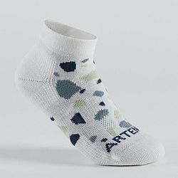 ARTENGO Detské športové ponožky RS 160 stredne vysoké 3 páry tmavomodré, biele 31-34