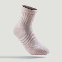 ARTENGO Detské športové ponožky RS 500 stredne vysoké 3 páry ružové, biele a modré ružová 35-38