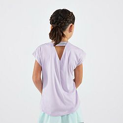 ARTENGO Dievčenské tričko TTS Soft na tenis fialové fialová 7-8 r (123-130 cm)
