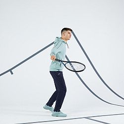 ARTENGO Pánska mikina Soft na tenis s kapucňou zelená khaki S