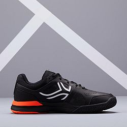 ARTENGO Pánska tenisová obuv TS500 čierno-oranžová čierna 44