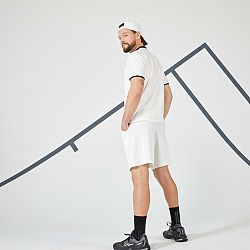 ARTENGO Pánske šortky Dry+ na tenis biele 2XL