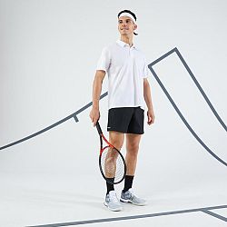 ARTENGO Pánske šortky Essential na tenis čierne L