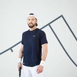 ARTENGO Pánske tenisové tričko s krátkym rukávom Dry Gaël Monfils tmavomodré L