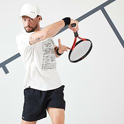 ARTENGO Pánske tričko TTS Soft na tenis biele L