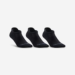 ARTENGO Športové ponožky RS 500 nízke 3 páry čierne 39-42