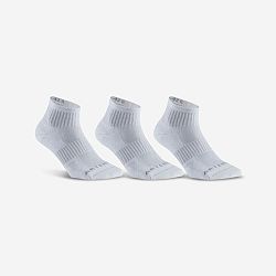 ARTENGO Športové ponožky RS 500 stredne vysoké 3 páry biele 43-46