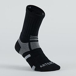 ARTENGO Športové ponožky RS 560 vysoké 3 páry čierno-sivé čierna 43-46