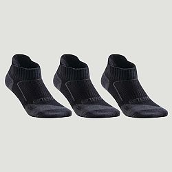 ARTENGO Športové ponožky RS 900 nízke 3 páry čierno-sivé čierna 35-38