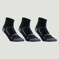 ARTENGO Športové ponožky RS500 stredne vysoké čierno-biele 3 páry čierna 39-42