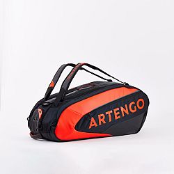 ARTENGO Tenisová taška Thermobag XL Pro Power 12 rakiet čierno-oranžová čierna