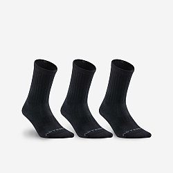 ARTENGO Tenisové ponožky RS 500 vysoké 3 páry čierne 43-46