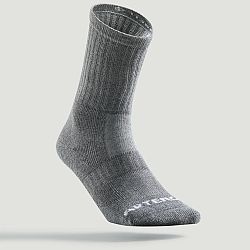 ARTENGO Tenisové ponožky RS 500 vysoké 3 páry sivé modrá 35-38