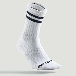 ARTENGO Tenisové ponožky RS 500 vysoké biele (3 páry) biela 39-42