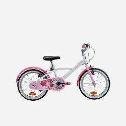 BTWIN 16-palcový dievčenský bicykel pre deti od 4,5 do 6 rokov 500 Docto Girl biela .