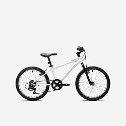 BTWIN Detský horský bicykel ST 120 20-palcový 6-9 rokov bielo-oranžový biela 20_QUOTE_