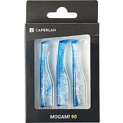 CAPERLAN Chvostíky shad na umelú nástrahu WXM Mogami Tex 90 modrý chrbát 3 ks modrá