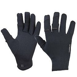 CAPERLAN Rybárske rukavice 500 thermo neoprén 1 mm čierne s 3 odopínateľnými prstami čierna L