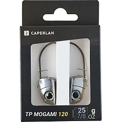CAPERLAN Zaťažená hlavička shad TP Mogami 120 25 g/2 ks šedá