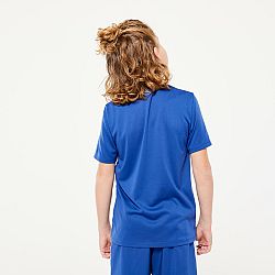 DECATHLON Detské funkčné tričko zafírové modré 12-13 r (151-160 cm)