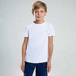 DECATHLON Detské priedušné tričko biele 8-9 r (131-140 cm)