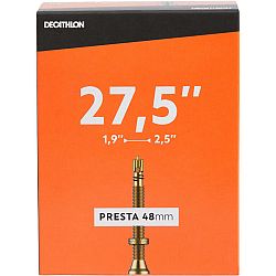 DECATHLON Duša 27,5 x 1,9/2,5 ventil PRESTA 48 mm Presta