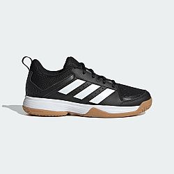Detská obuv na hádzanú Adidas Ligra čierno-biela čierna 35