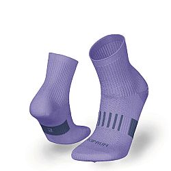 Detské bežecké ponožky Kiprun 500 pohodlné fialové a ružové 2 ks biela 35-37