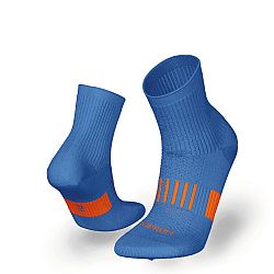 Detské bežecké ponožky Kiprun 500 pohodlné modré a oranžové 2 ks modrá 35-37