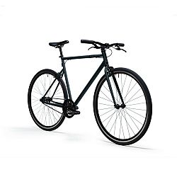 ELOPS Mestský bicykel Single Speed 500 sivý karbónový šedá L