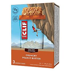 Energetická tyčinka Clif Bar Crunchy arašidové maslo 3 ks (68 g)