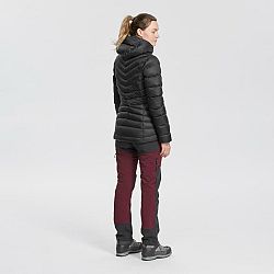 FORCLAZ Dámska páperová bunda MT500 na horskú turistiku s kapucňou do -10 °C čierna S