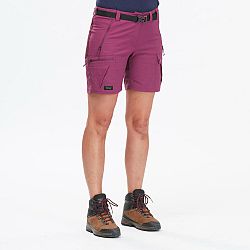 FORCLAZ Dámske šortky MT500 na horskú turistiku fialové fialová XL