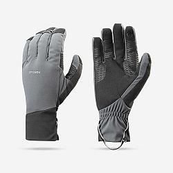 FORCLAZ Dotykové vetruvzdorné rukavice MT900 na horskú turistiku sivé šedá XL