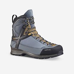 FORCLAZ Pánska trekingová obuv MT500 Ultra kožená nepremokavá vysoká modrá 44