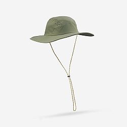 FORCLAZ Pánsky trekingový klobúk MT500 s ochranou proti UV kaki khaki 56-58 cm