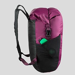 FORCLAZ Skladný a nepremokavý cestovný batoh Travel 20 litrov fialový fialová