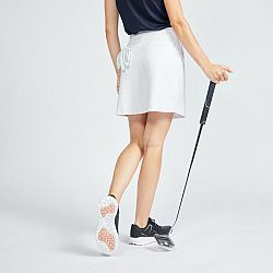 INESIS Dámska golfová sukňa so šortkami WW500 biela M