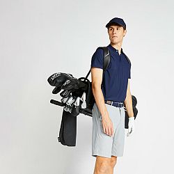 INESIS Pánska golfová polokošeľa Ultralight tmavomodrá 3XL