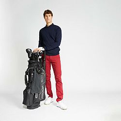 INESIS Pánsky golfový pulóver tmavomodrý 2XL