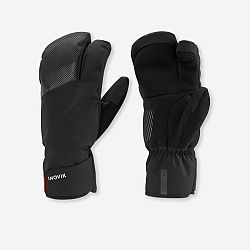INOVIK Hrejivé rukavice 500 na bežecké lyžovanie čierna L