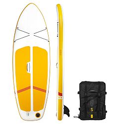 ITIWIT Nafukovací skladný paddleboard Compact S pre začiatočníkov žlto-biely