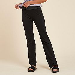 KIMJALY Dámske nohavice na jogu čierno-sivé čierna 3XL (W41 L31)