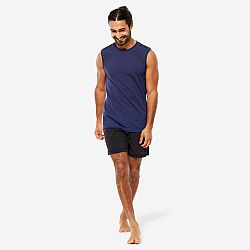 KIMJALY Pánske šortky na hot jogu mimoriadne ľahké so všitými slipmi čierne L