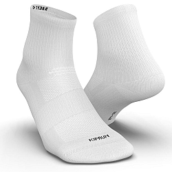 KIPRUN Bežecké ponožky RUN500 stredne vysoké 2 páry biele 47-50